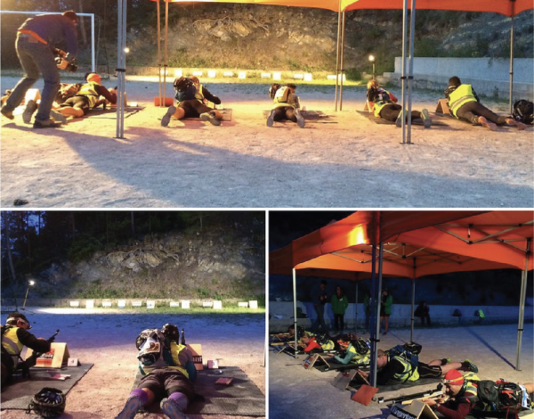 Initiation au biathlon laser près d'Annecy